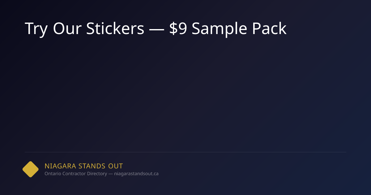 Try Our Stickers — $9 Sample Pack | NSO.ca