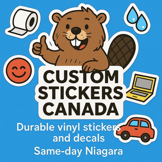 Custom Stickers Canada — Design & Print Any Sticker Online (No Minimums, Free Design)