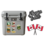 Kayaking Niagara River Sticker Pack | Yeti Cooler Decal Set - Product Image