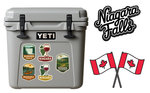 Kayaking Niagara River Sticker Pack | Yeti Cooler Decal Set - Product Image