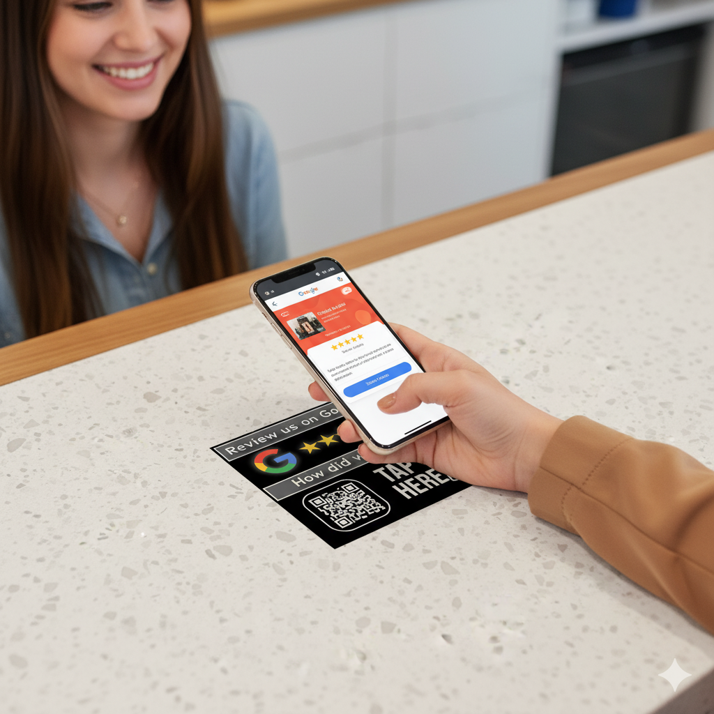 Square Google Review Sticker