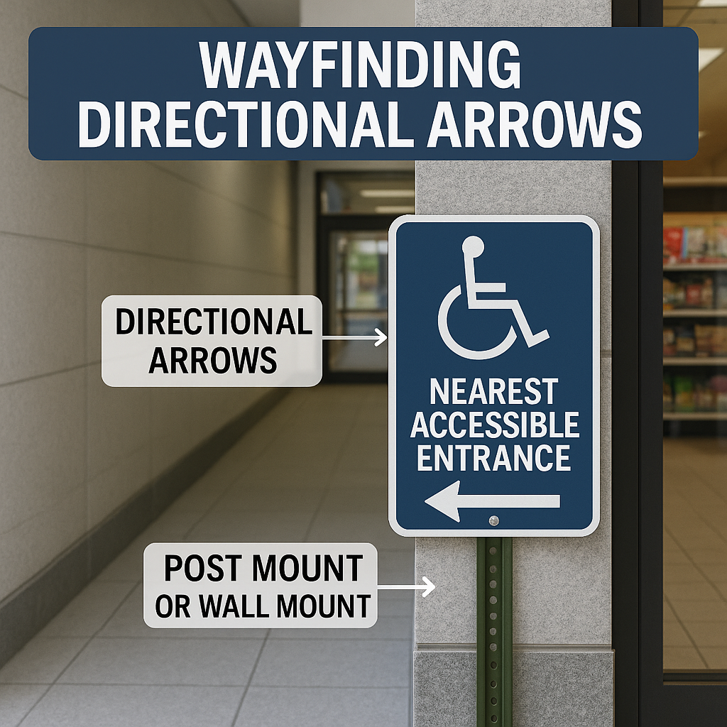 Accessible Entrance & Wayfinding (ISA) Signs - Ontario Building Code | Multiple Sizes & Mounting Options Niagara Stands Out