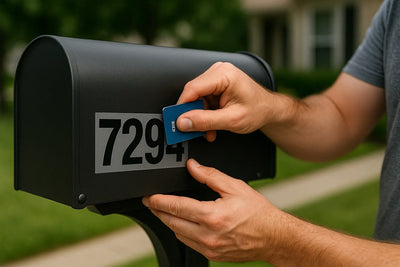 Mailbox Makeover™ Vinyl Lettering Kit Niagara Stands Out