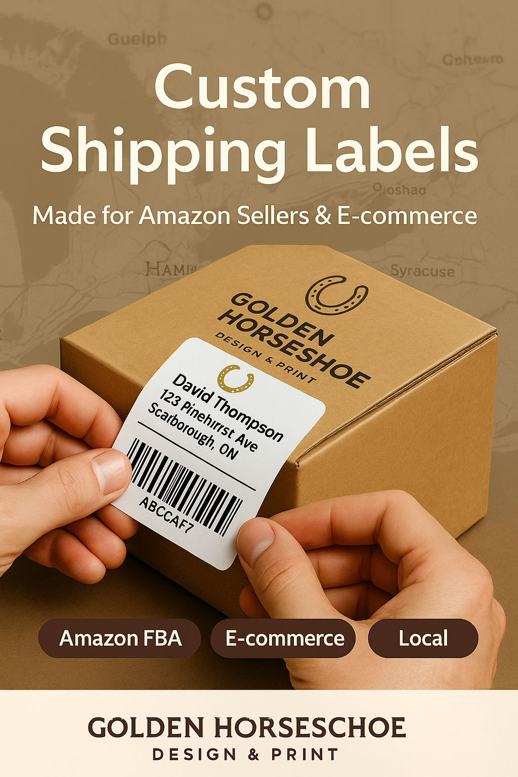 Custom Shipping & FNSKU Labels — Niagara Print Shop | Design Included