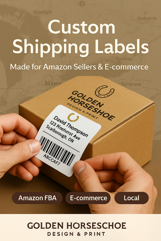 Custom Shipping Fnsku Labels Niagara Design Included ApplyingCustomShippingLabelonBox