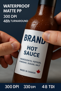 Custom 3x4 Labels Canada | Waterproof Color Product Stickers Matte PP Niagara Stands Out