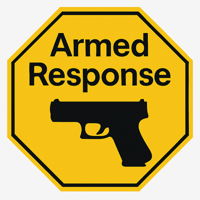 Armed Response Gun Decal