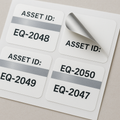 Equipment Tag — Metallic Accent (Print & Cut)