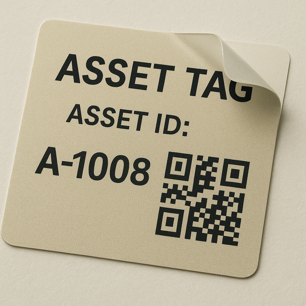 Asset Tag — Durable Polyester (Printed)