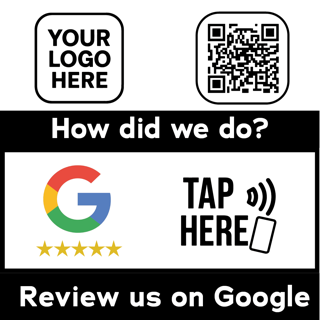 Square NFC Review Decal - Professional Counter Sticker