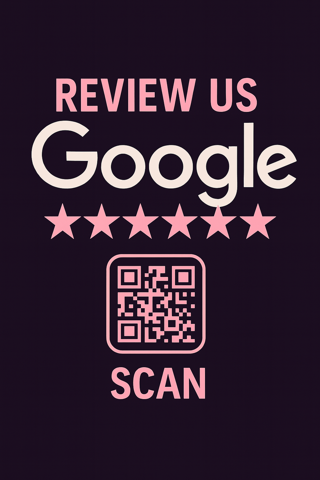 Google Review NFC Decal for Beauty Shops - Beauty  shop Review Digital Google
