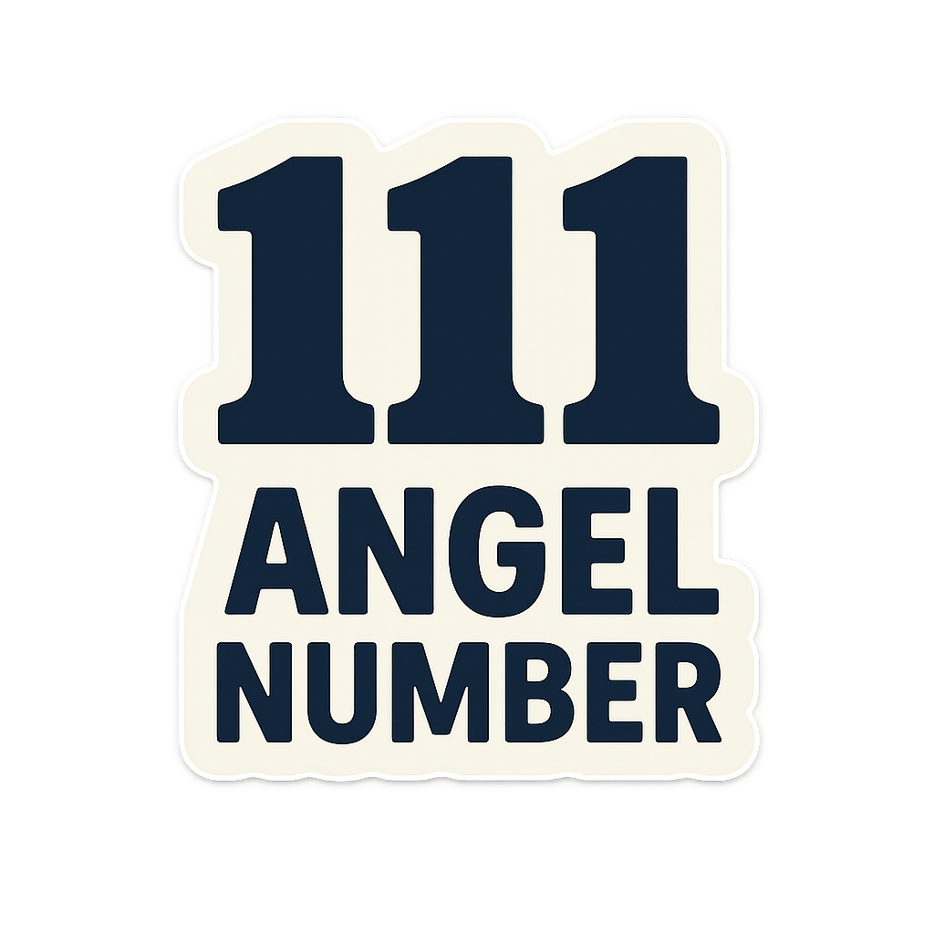 Bold Angel Number Sticker Design | Spiritual Manifestation Sticker - Niagara Stands Out