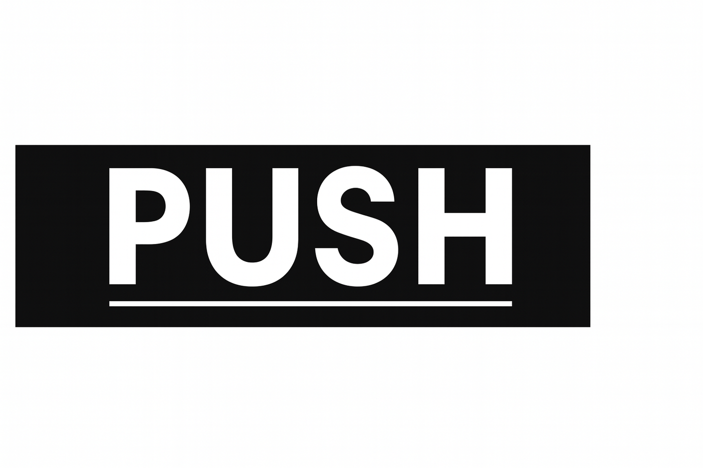 Door Upgrade Kit — Hours + Push/Pull Decals (Outside-Mount) Niagara Stands Out