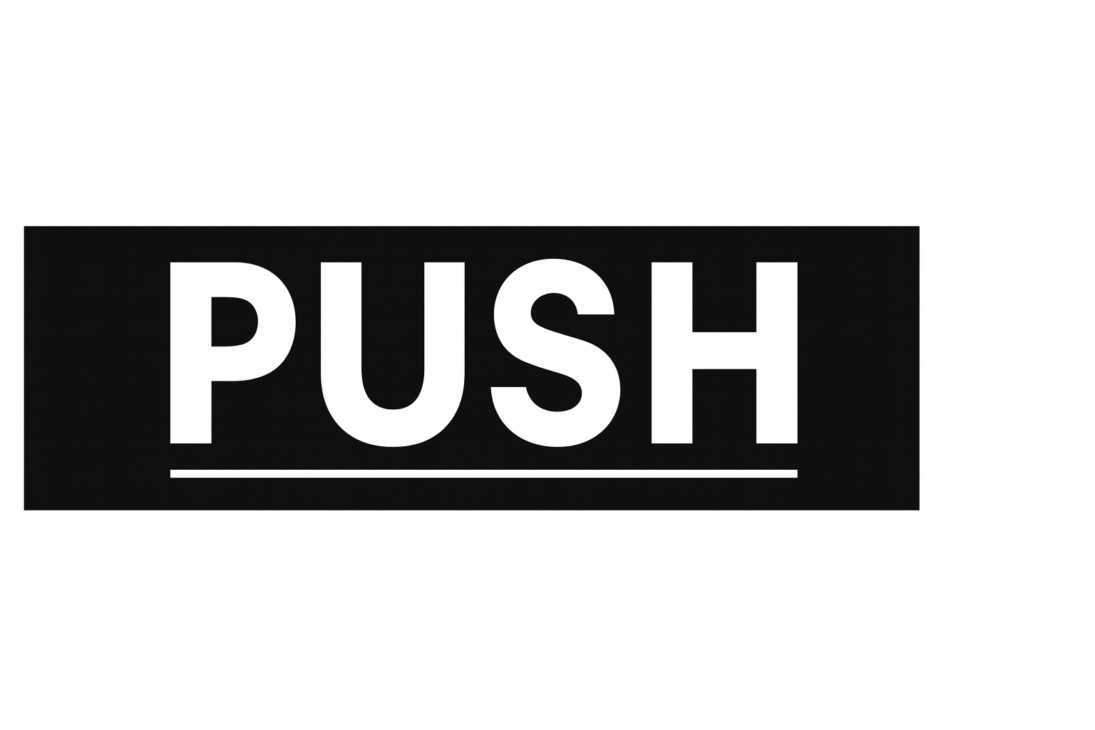 Door Upgrade Kit — Hours + Push/Pull Decals (Outside-Mount) Niagara Stands Out