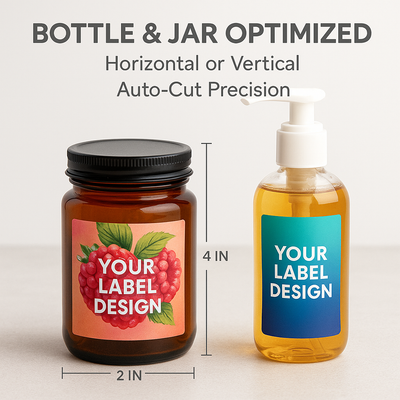 Rectangle Waterproof Labels 2x4 Canada | Custom Bottle & Jar Labels Niagara Stands Out