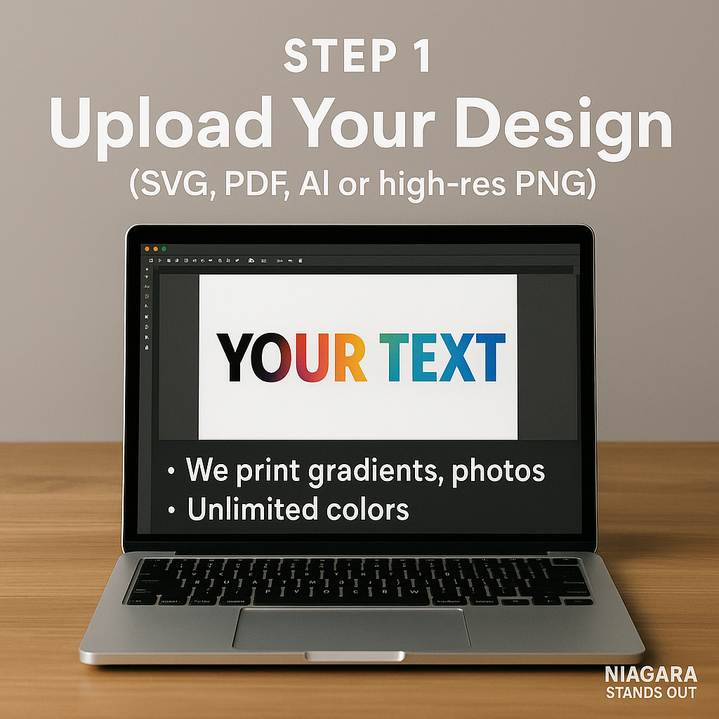 Custom Cut Vinyl Lettering — Fixed Sizes Niagara Stands Out