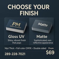 Business Cards — Profit Maximizer 14pt Niagara Stands Out