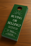 Custom Door Hangers with QR Code | 14pt UV High Gloss | Canada Wide Shipping | Niagara Stands Out