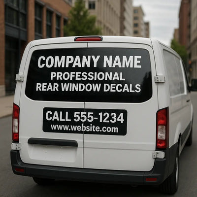 Rear Window Decals | Business Graphics | Vehicle Advertising | Car Window Stickers Niagara Stands Out