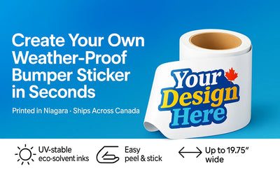 Buy Custom Bumper Stickers Canada | Order Online - Weatherproof Vinyl Stickers Niagara Stands Out