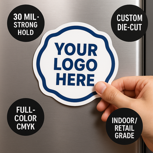 AI-Powered Custom Shape Car Magnets | Live Design Tool - Niagara Stands Out