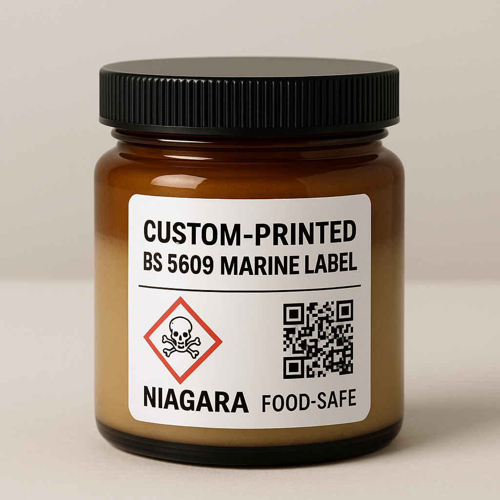 Custom-Printed BS 5609 Marine Labels — Print-On-Demand