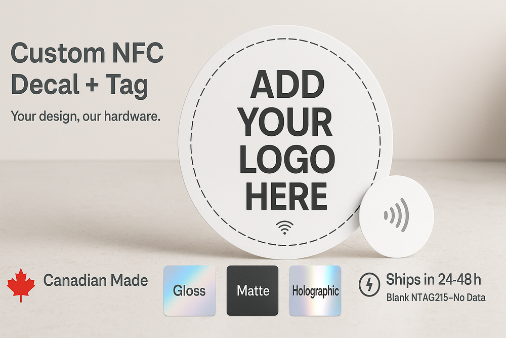 Custom Printed NFC Decals (Rewritable/Unlocked) - Niagara