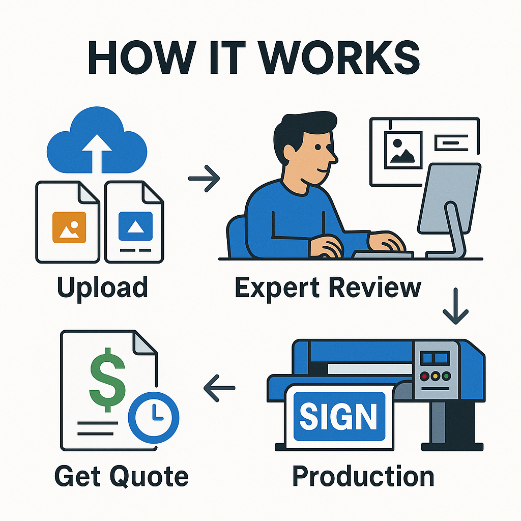 Custom Design Upload - Professional Quote Service Niagara Stands Out