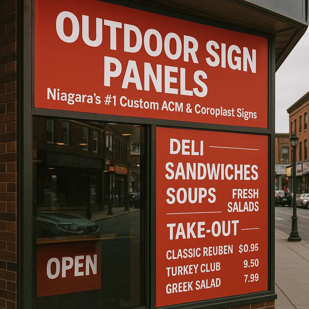 Custom Outdoor Sign Panels – Pickup or Install in Niagara Niagara Stands Out