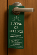 Custom Door Hangers with QR Code | 14pt UV High Gloss | Canada Wide Shipping | Niagara Stands Out