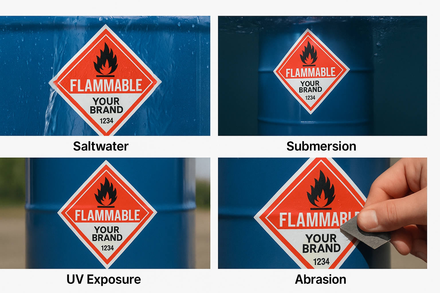 Custom-Printed BS 5609 Marine Labels — Print-On-Demand