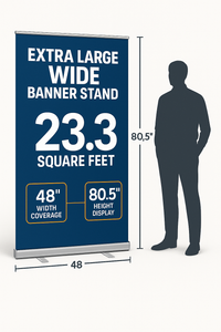 Premium Banner 33×81 Chrome (Niagara) | 5-7 Days