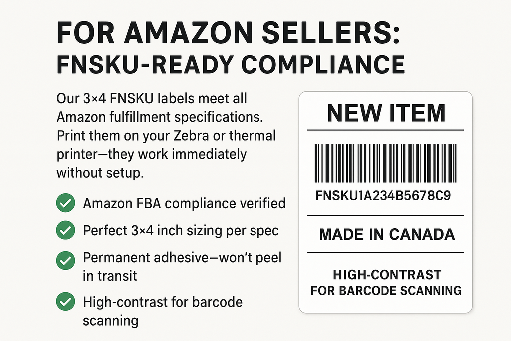 Custom Shipping & FNSKU Labels — Niagara Print Shop | Design Included