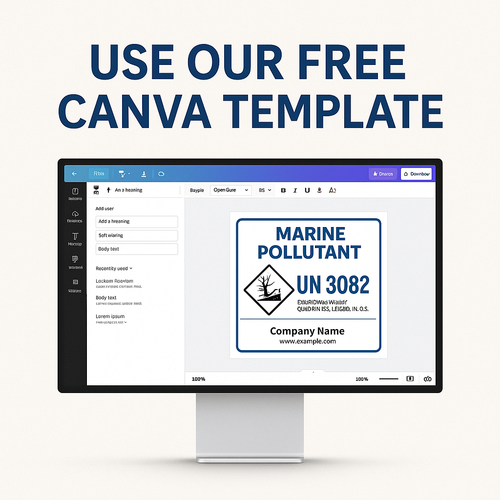 BS 5609 Marine Drum Labels Canada — Shipping & Compliance - Niagara Stands Out