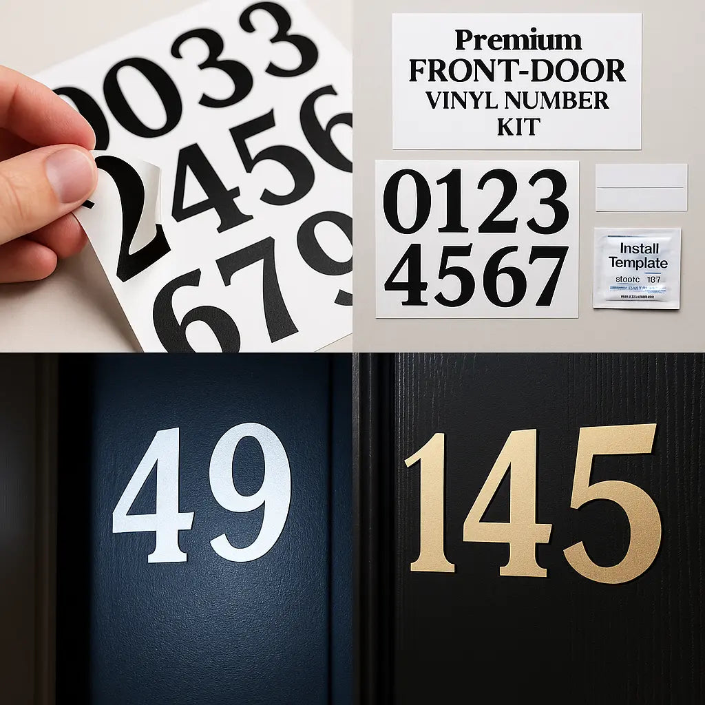 Premium Front-Door Vinyl Number Kit Niagara Stands Out