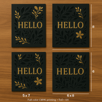 Foil + Spot UV Greeting Cards — boutique retail look Niagara Stands Out