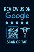 Google Review NFC Decal for Healthcare - Google Review Invitation for Healthcare