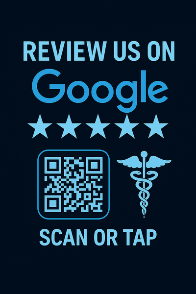 Google Review NFC Decal for Healthcare - Google Review Invitation for Healthcare