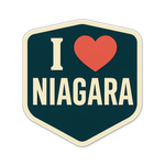 I Love Niagara Window Decal | Heart Niagara Sticker I NIAGARA Sticker Design