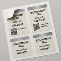 Equipment Tag — Metallic Accent (Print & Cut)