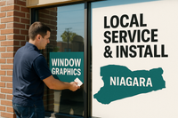 Free Proof Deposit Storefront Graphics St. Catharines | Window Graphics Design Service Niagara Falls Niagara Stands Out