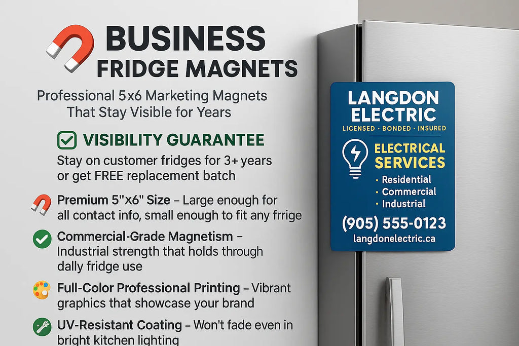 Custom Fridge Magnets for Business Marketing | Bulk Order Promotional Magnets Niagara Stands Out
