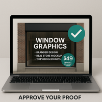 Free Proof Deposit — Storefront/Window Graphics (Niagara) Niagara Stands Out