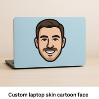 Laptop Lid Mini-Me Cartoon Wraps - MacBook & Surface Compatible Niagara Stands Out