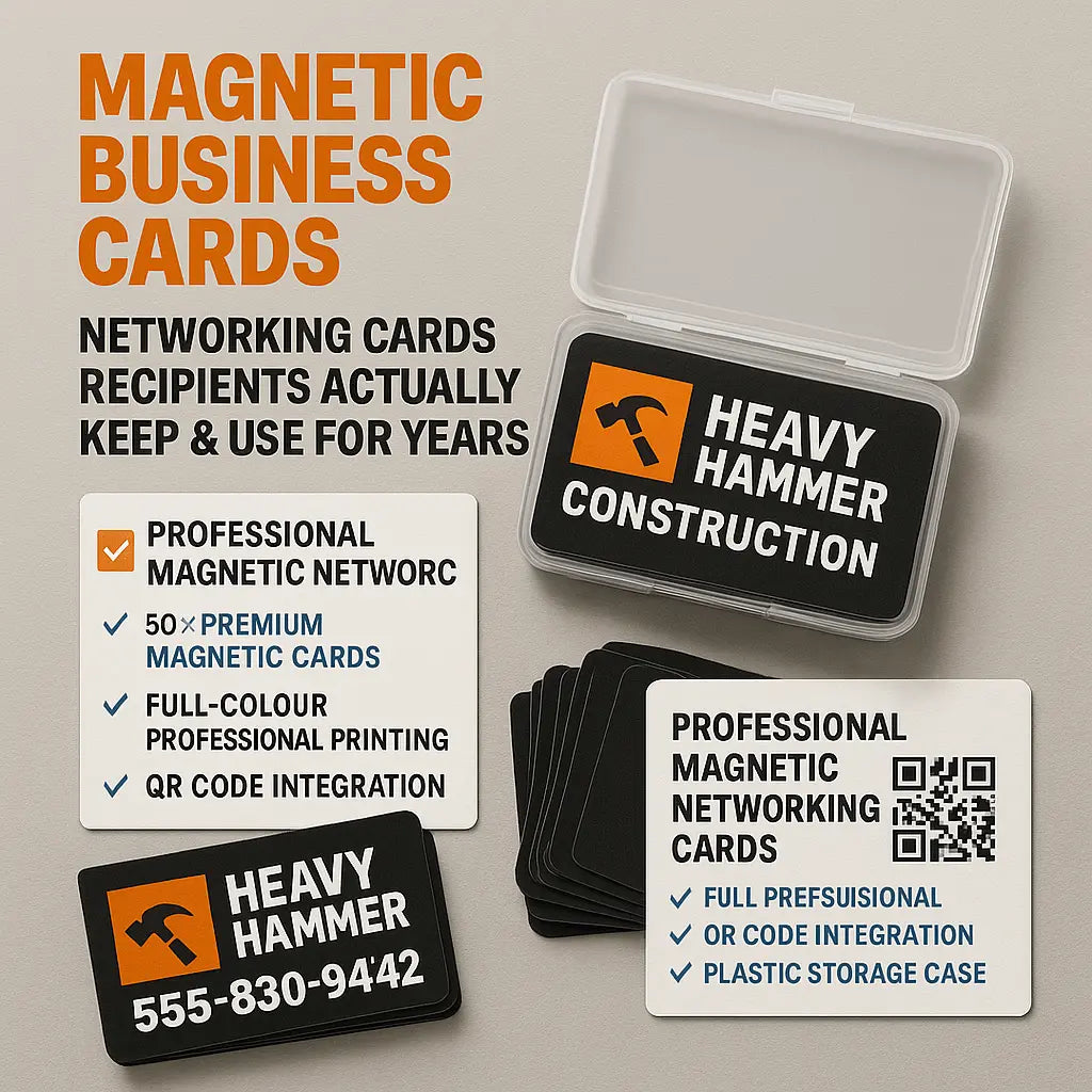 Magnetic Business Cards Canada - Professional Networking Cards - Fridge Marketing That Works Niagara Stands Out