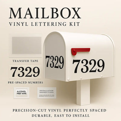 Mailbox Makeover™ Vinyl Lettering Kit Niagara Stands Out