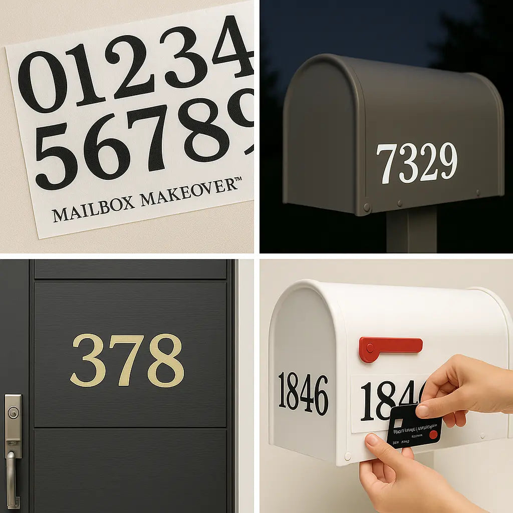 Mailbox Makeover™ Vinyl Lettering Kit Niagara Stands Out