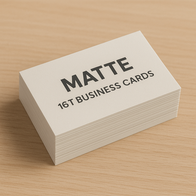 16pt Matte Business Cards Niagara | Stealth Wealth Anti-Glare | Minimalist Executive Professional Niagara Stands Out