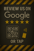 Google Review NFC Decal for Mechanic Shops - Mechanic Shop industry