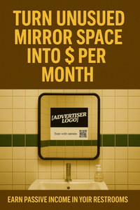 Stop Wasting Bathroom Traffic — Mirror & Door Marketing Kit for O...